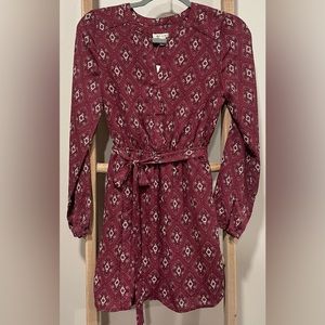 Brand new- never worn, long sleeve mini dress.